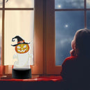 Halloween Pumpkin DIY 5D Diamond Painting LED Light Rhinestones Mosaic Lamp