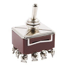 AC 15A/250V 10A/380V 12 Screw Terminals On/On 4PDT Toggle Switch A6C9