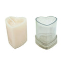 Acrylic Heart Shape Candle Mold Handmade Love Soap Perfume Wax Making Mould
