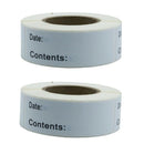 2 Rolls Dissolvable Food Labels Stickers DIY Scrapbooking 125Label Per Roll
