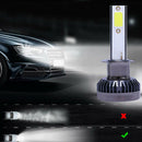 2x Mini H1 COB LED Headlight Bulbs White 1200W 260000LM 6000K High Low Beams