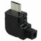 Right Angle Micro-USB 5 P Port Male Plug Socket Connector With Plastic Cove C8W8