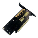 3 in 1 Msata PCIE M.2 NGFF NVME SATA SSD to PCI Express 4X SATA3 Apapter Card