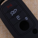 Silicone Car Key Case Cover Fit For Fiat 500X Toro Tipo Egea 4 Button Dodge Neon