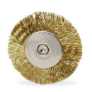 1X(Mini Wire Brush Wheel Cup Steel Wire Brush Set 1/8 Inch (3Mm) Shank For