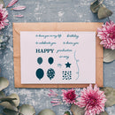 Cutting Die Seal Balloon Blessing Paper Card Decor (03 Cutting Die+Seal) A