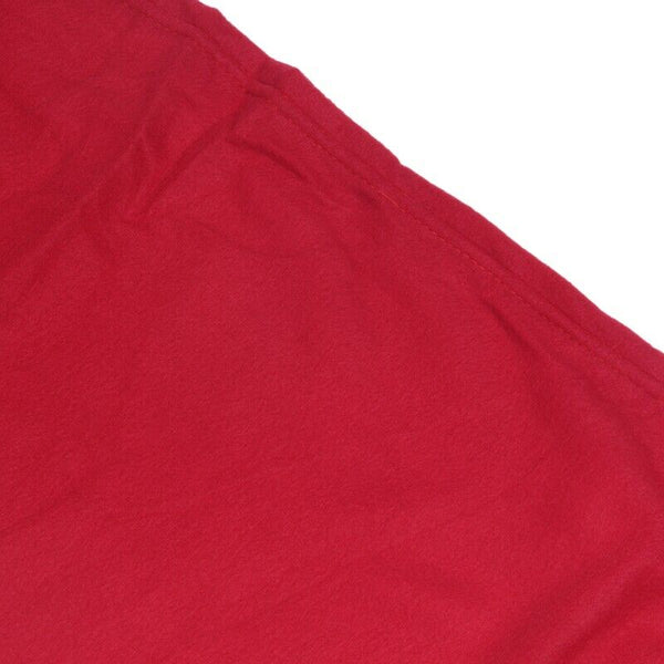 Cosy Thick Plush Snuggle Fleece Blanket With Sleeves Wine Red X9Z8