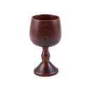 Hand-made Jujube Wooden Wine Goblet Water Cup 100ml C4J3