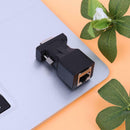 VGA Extender Female to LAN CAT5 CAT5E RJ45 Ethernet Female Adapter