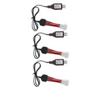 3x Premium 9.6V USB To EL-6P Li-po Battery Charger Cable for RC Drone Toys