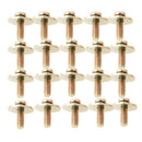 Pack of 20 Drum Kit Claw Hook Screws Golden Percussion Instrument Parts