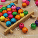 100 pcs round wood spacer loose beads charms jewelry findings 10mm any colBX
