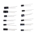 12x10pcs Aluminum Electrolytic Capacitor 1UF-470UF Package Assortment Kit