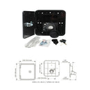 Black Plastic Boat Water Inlet Fill Hatch 1/2 inch Air Vent with Keys