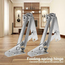 2pcs 80 Degree Sprung Hinges Cabinet Door Lift Up Stay Flap Top Support