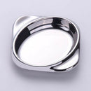 Metal Seasoning Dish Vinegar Sugar Spice Dipping Bowl Appetizers Plate Oval