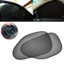 2PC Car Sun Shade Cover Side Rear Window UV Protection Sunshade Shield Accessory