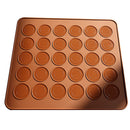 30-cavity Silicone Pastry Cake Macaron Macaroon Oven Baking Mould Sheet Mat 3C