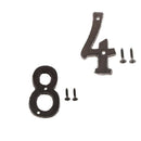 4 &8 Heavy Duty Wrought Iron House Address Number Digits for Door Sign