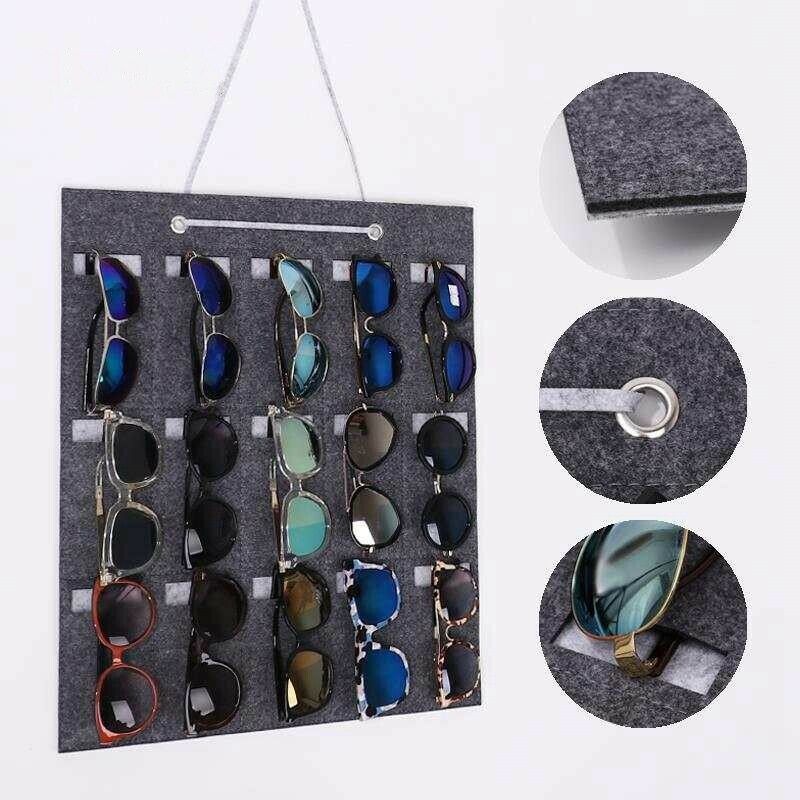 Glasses Organizer Sunglasses Organizer Storage Hanging Bag Sunglasses Eyegl F6V7
