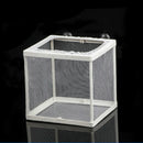 Fish Tank Plastic Frame White Net Fry Hatchery Breeder w Suction Cups
