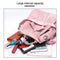 Women'S Shoulder Backpack Soft Leather Sweet Lady Bow Casual Travel Backpac U5E6