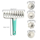 37Pcs Fondant Cake Embosser Tape Cutter Different Gears Decorating Strip Ri
