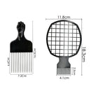 2pcs/set Barber Home Steel Needle Brush Tin Foil Perm  Set Dirty Braid