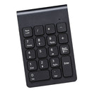 Numeric Keypad Wireless 18 Keys Numpad With 2.4G Mini USB Number Pad Receiver