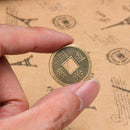 100x Lucky Chinese Feng Shui Brass Coins Fortune Oriental Emperor Qing NHH