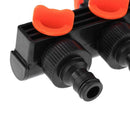 4 Way Faucet Connectors Hose Pipe Splitter Drip Irrigation Garden Watering