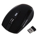 2.4GHz Optical Wireless Mouse Wireless USB Black for PC Y8C2