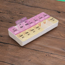 7 Day 14 Slots Pill Storage Box Weekly Medicine Organizer AM/PM Detach Case A