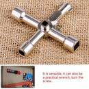 Multifunction 4 Ways Universal Wrench Key Plumber Keys For Gas Electric Met