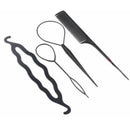 4x New Plastic Magic Topsy Tail Hair Braid Ponytail Styling Maker Clip Tools SP