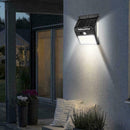 100 LEDs Waterproof Solar Power PIR Motion Sensor Wall Outdoor Garden Lamp X5G9