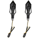 2 Waterproof Universal Motorcycle 12V 9 LED Turn Signal Indicator Light Bulb