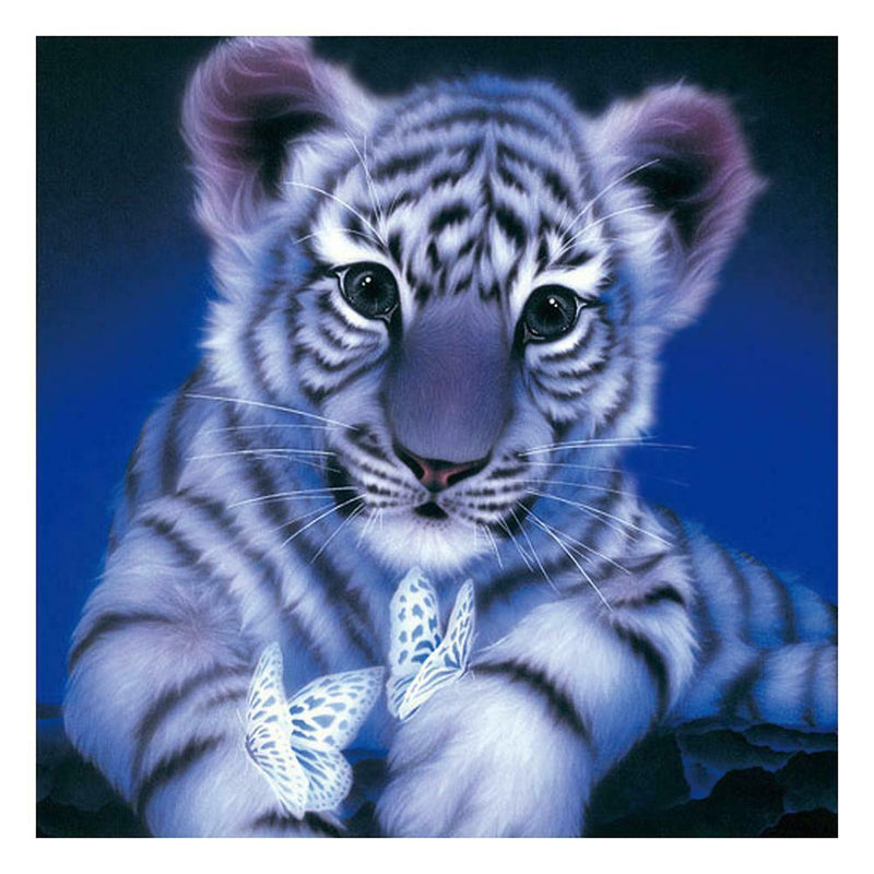 5D DIY Full Drill Square Diamond Painting Tiger Cross Stitch Embroidery Kit