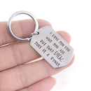Creative Boyfriend KeyRing Key Chain Jewelry Gift I Love You For Who You Are BX