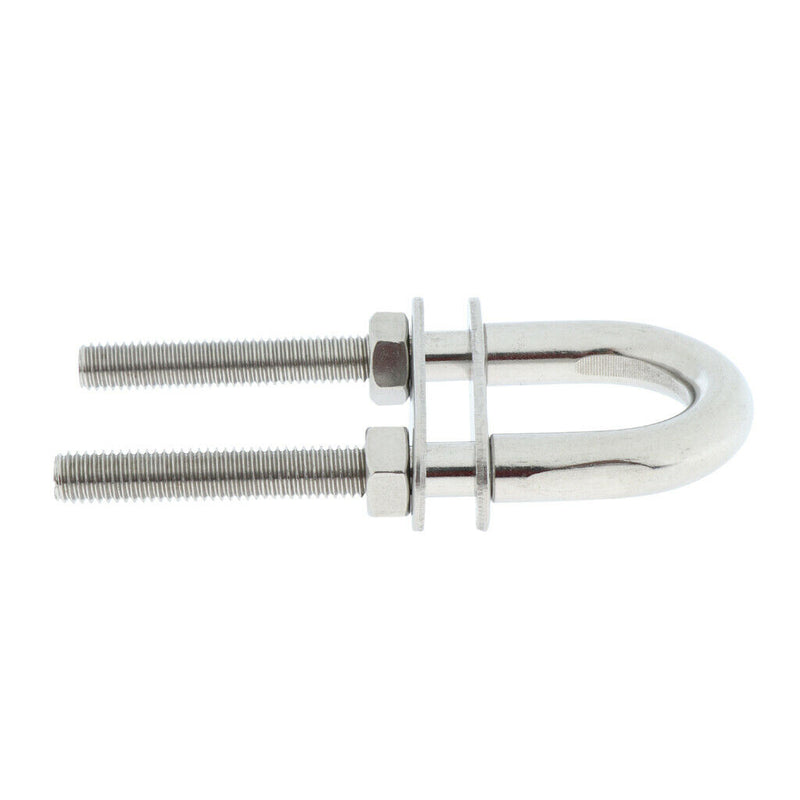 M8*100 Bow Eye Stern Eye, Boat U-Bolt, Marine Grade, 304 SS, Rust-Resistant