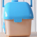 2X(Portable Hamster Cage Outdoor Portable Travel Carrying Plastic Living Ho