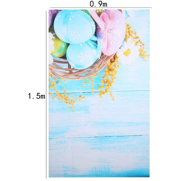 1.5 * 0.9m Colorful Easter Egg Photography Background Vinyl Customized 3 A#S