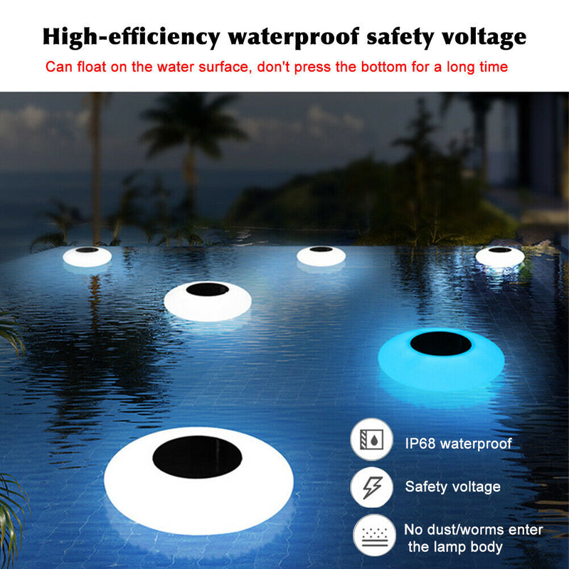 Inflatable Floating Solar Powered Waterproof Colorful LED Romantic Pool Light