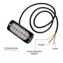 For Car SUV Police Strobe Flash Lights Truck Side Lamp warning 12-24V Amber dh