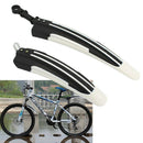 Mountain Bike Bicycle Cycling Front Rear Mudguard Black and White