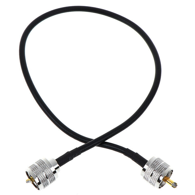 50cm UHF Connectors Male To Male Plug Coax Pigtail Cable Cord RG58 Coaxial Ca FT