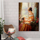 Full Drill Diamond Painting Bead Art DIY Mosaic Kit (A1261 Mom and Girl)