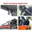 Rear Window Roll Up Snap Straps & Soft Top Sunrider Straps, for Jeep Wrangl