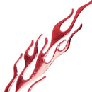2 in 1 Auto Car Red Plastic Flame Shaped Reflective Stickers