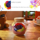 1X(Led RGB Dimmer Lamp Night Light Flower Bottle Creative Romantic Rose Bul
